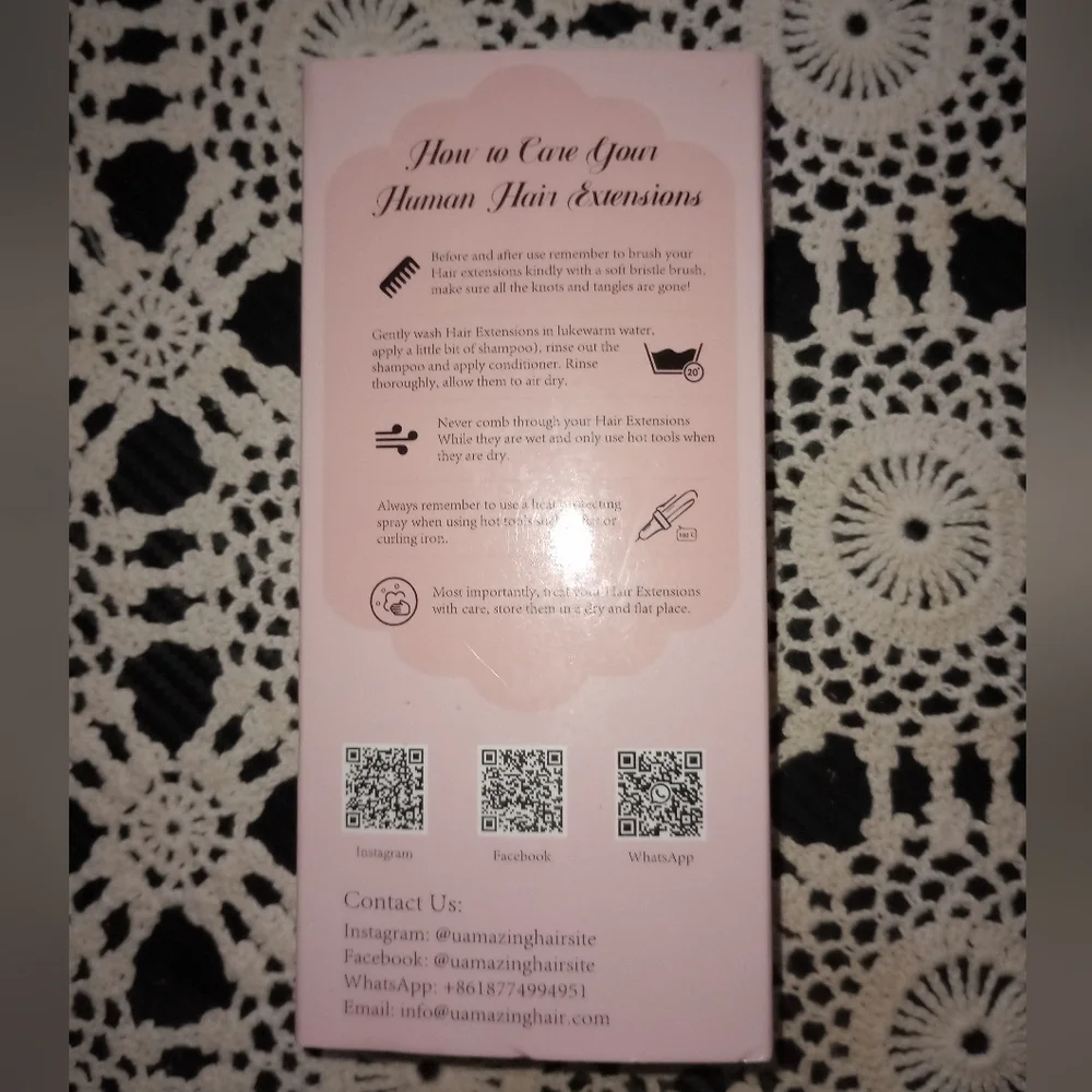NWT 100% Remy Human Hair Weft extensions 20